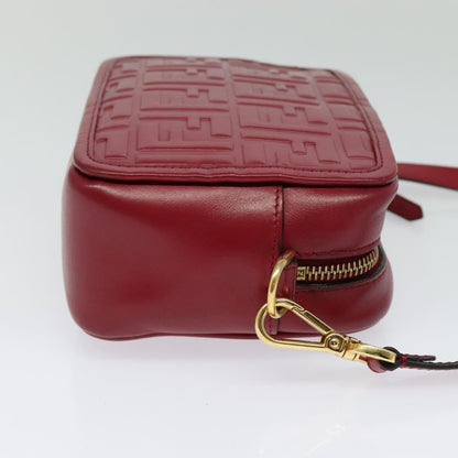 Fendi Red Leather Shoulder