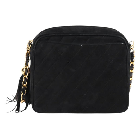 Chanel Black Suede Camera