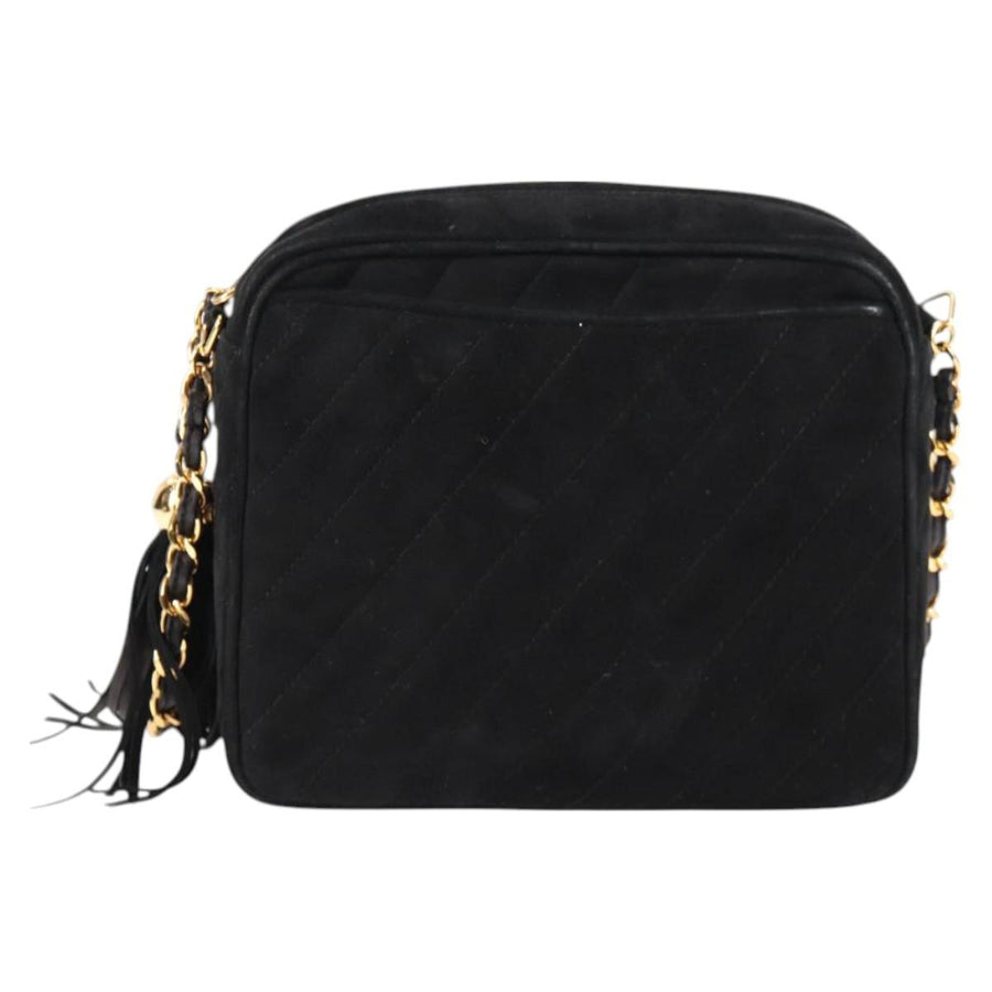 Chanel Black Suede Camera