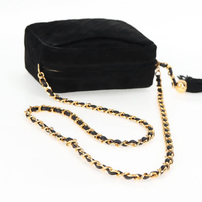 Chanel Black Suede Camera
