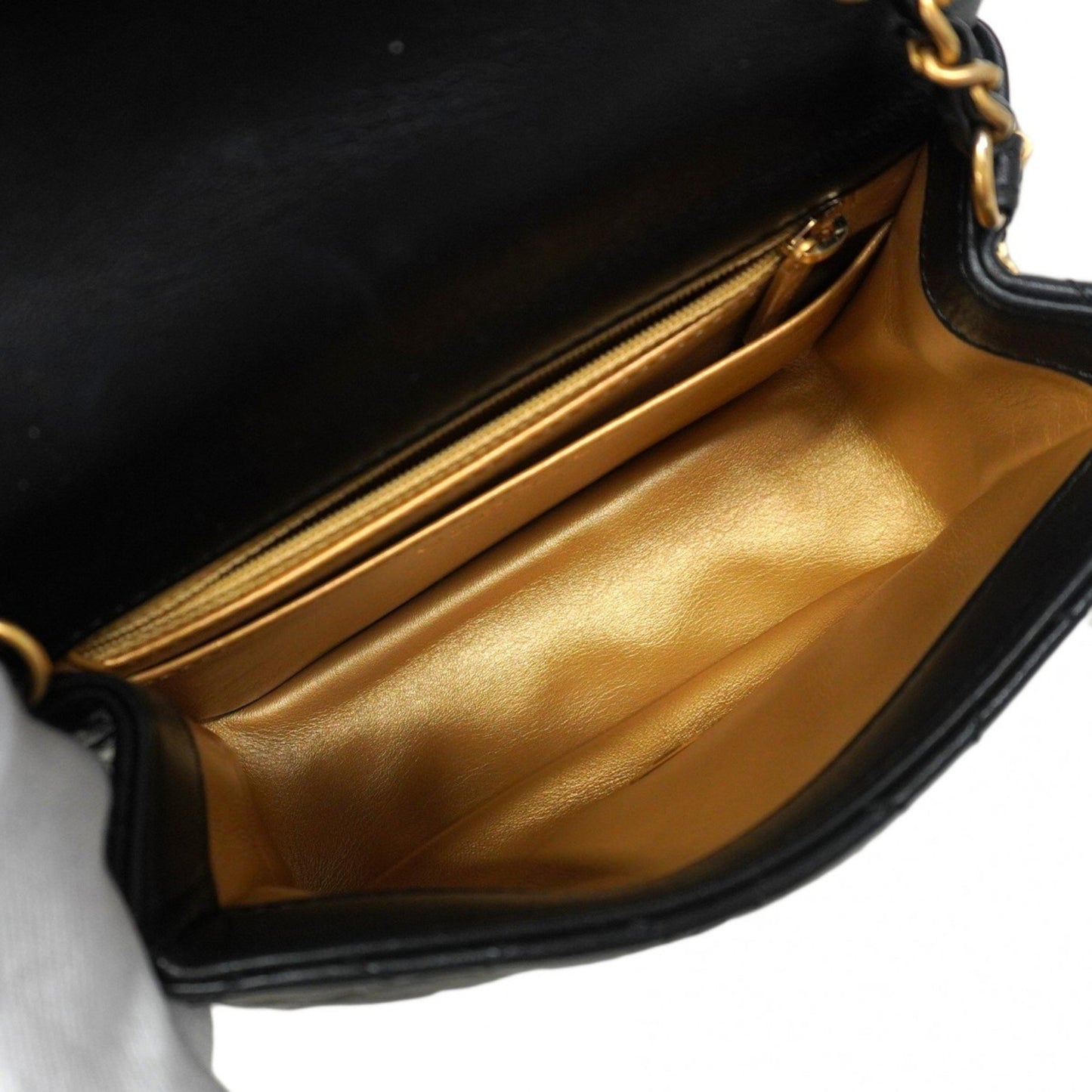 Chanel Black Leather Mini Matelassé
