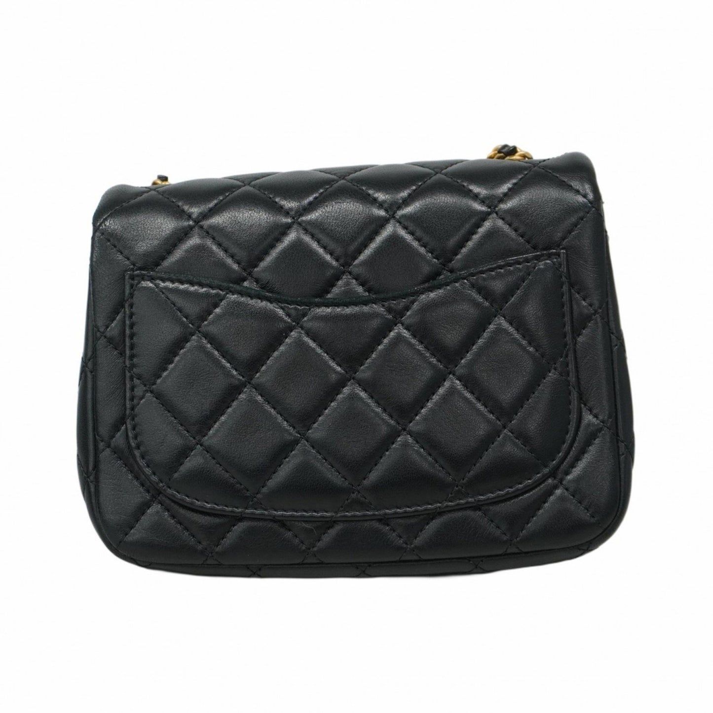 Chanel Black Leather Mini Matelassé