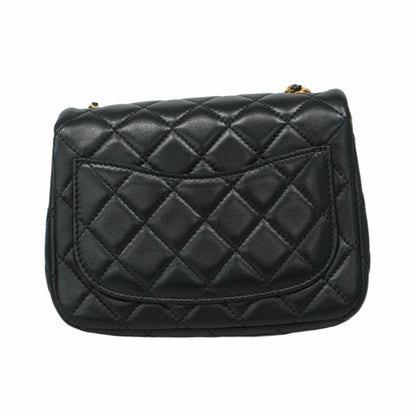 Chanel Black Leather Mini Matelassé