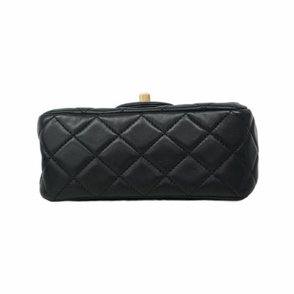 Chanel Black Leather Mini Matelassé