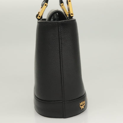 Mcm Black Leather Studded