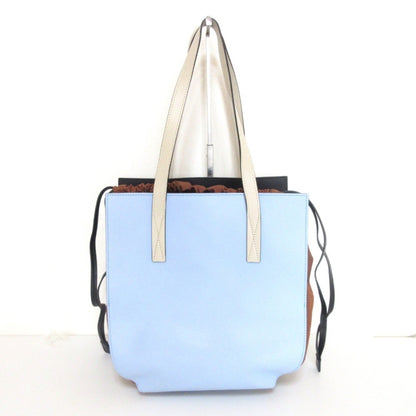Marni Blue Leather Tote