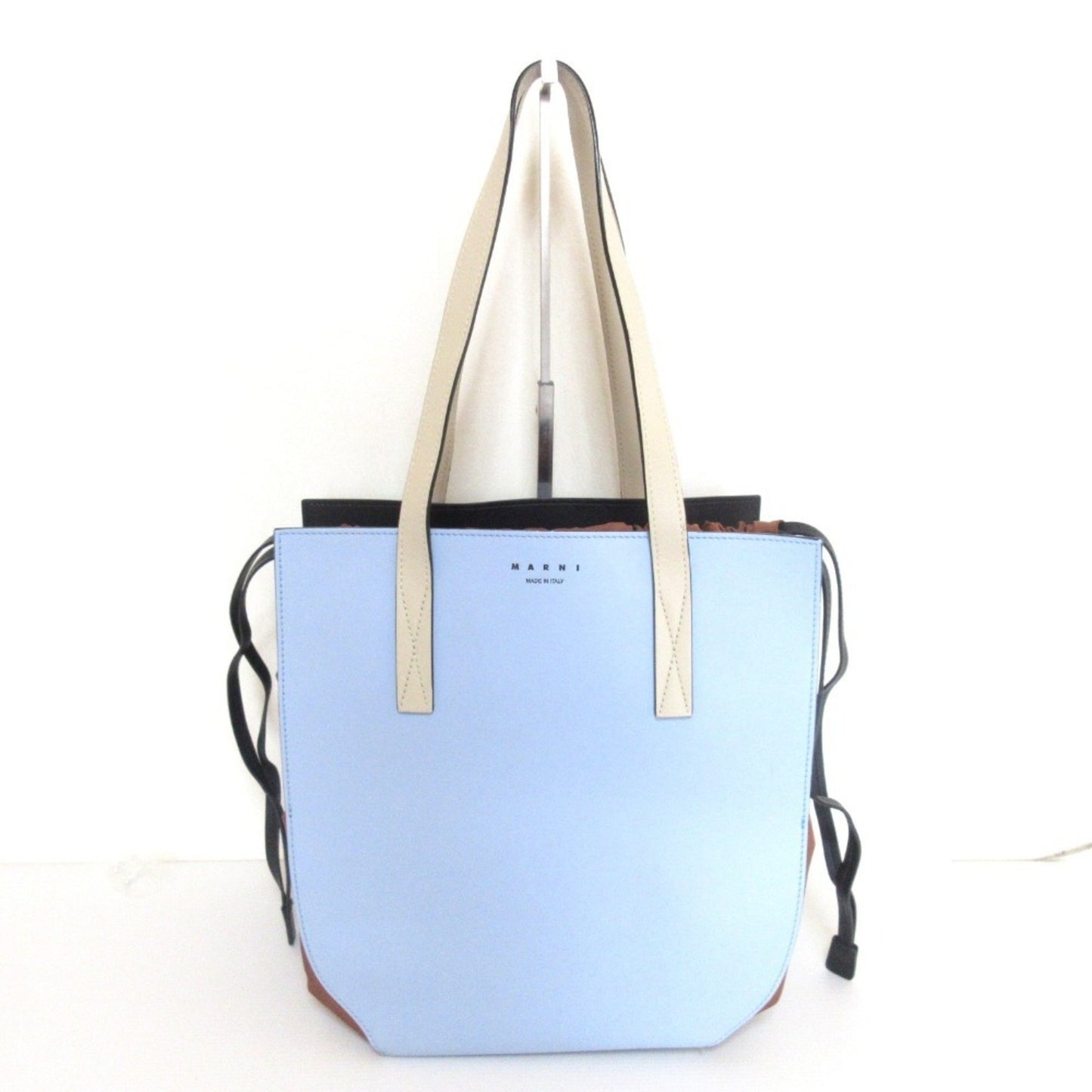 Marni Blue Leather Tote