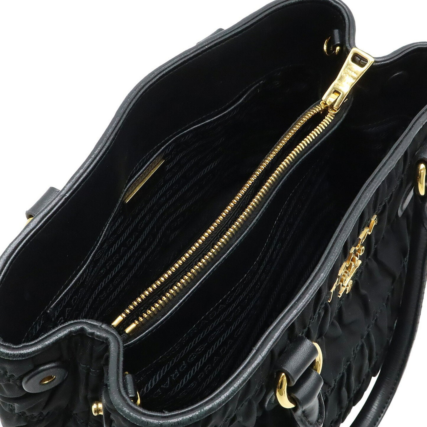 Prada Black Nylon Gaufre