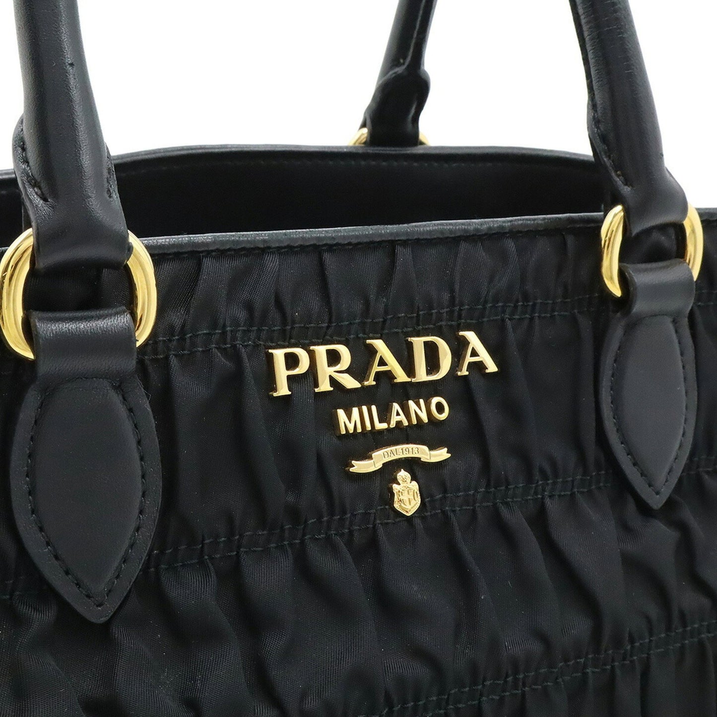 Prada Black Nylon Gaufre