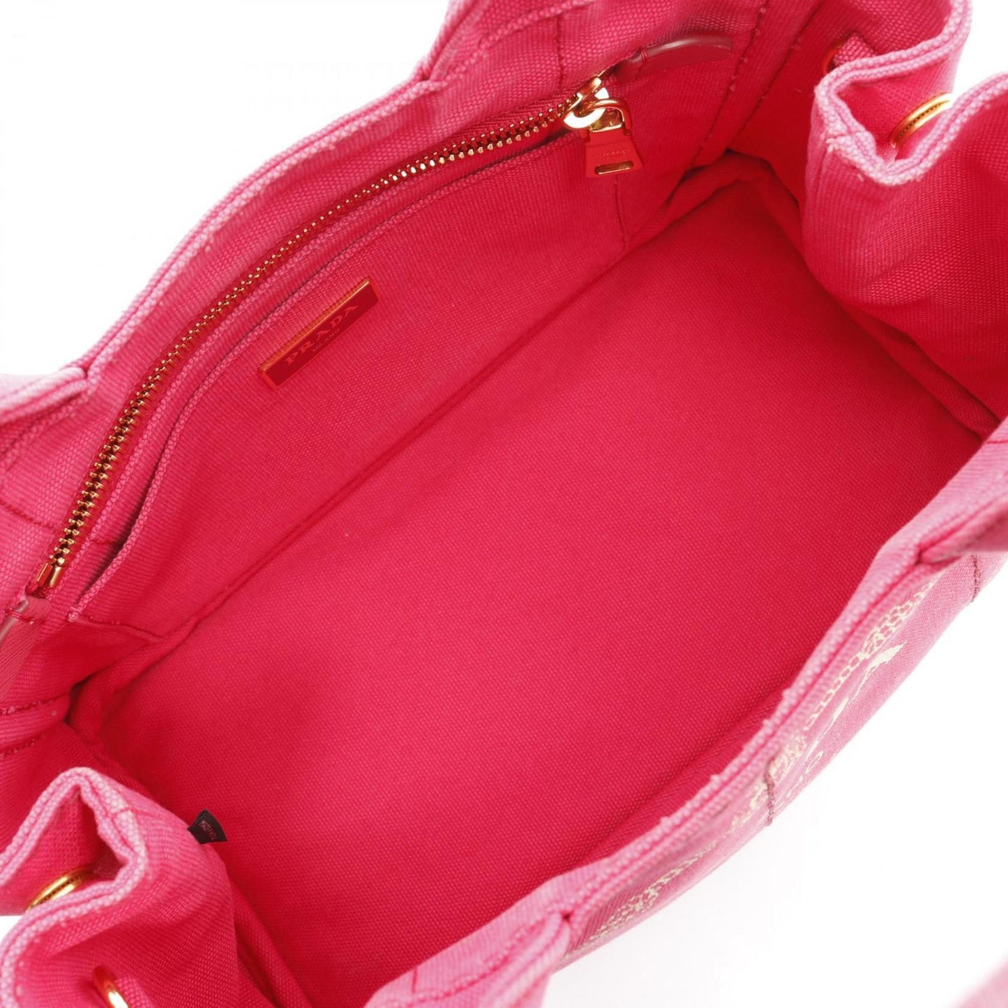 Prada Pink Canvas Canapa