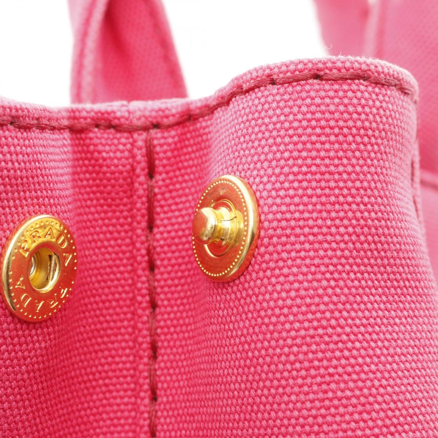Prada Pink Canvas Canapa