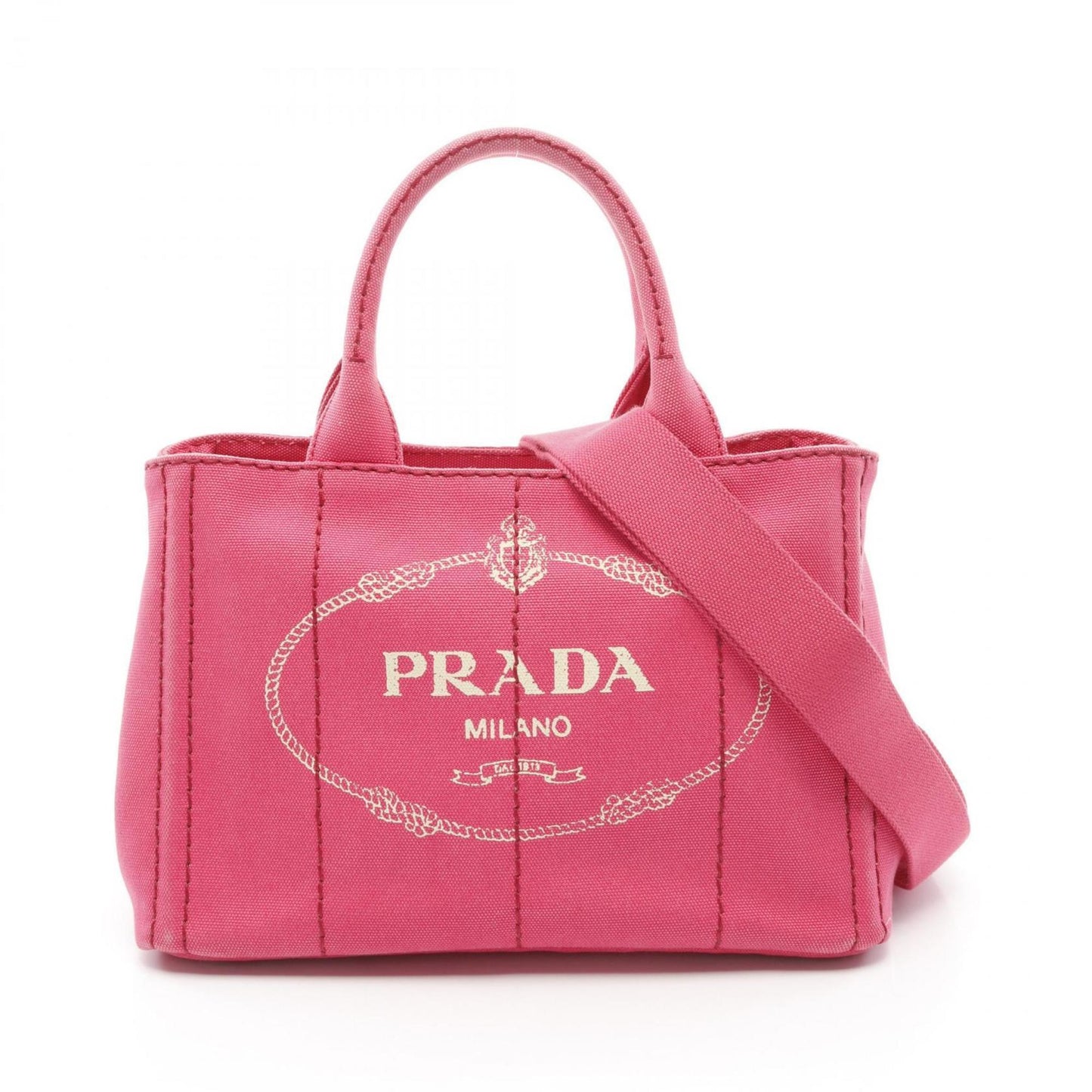 Prada Pink Canvas Canapa
