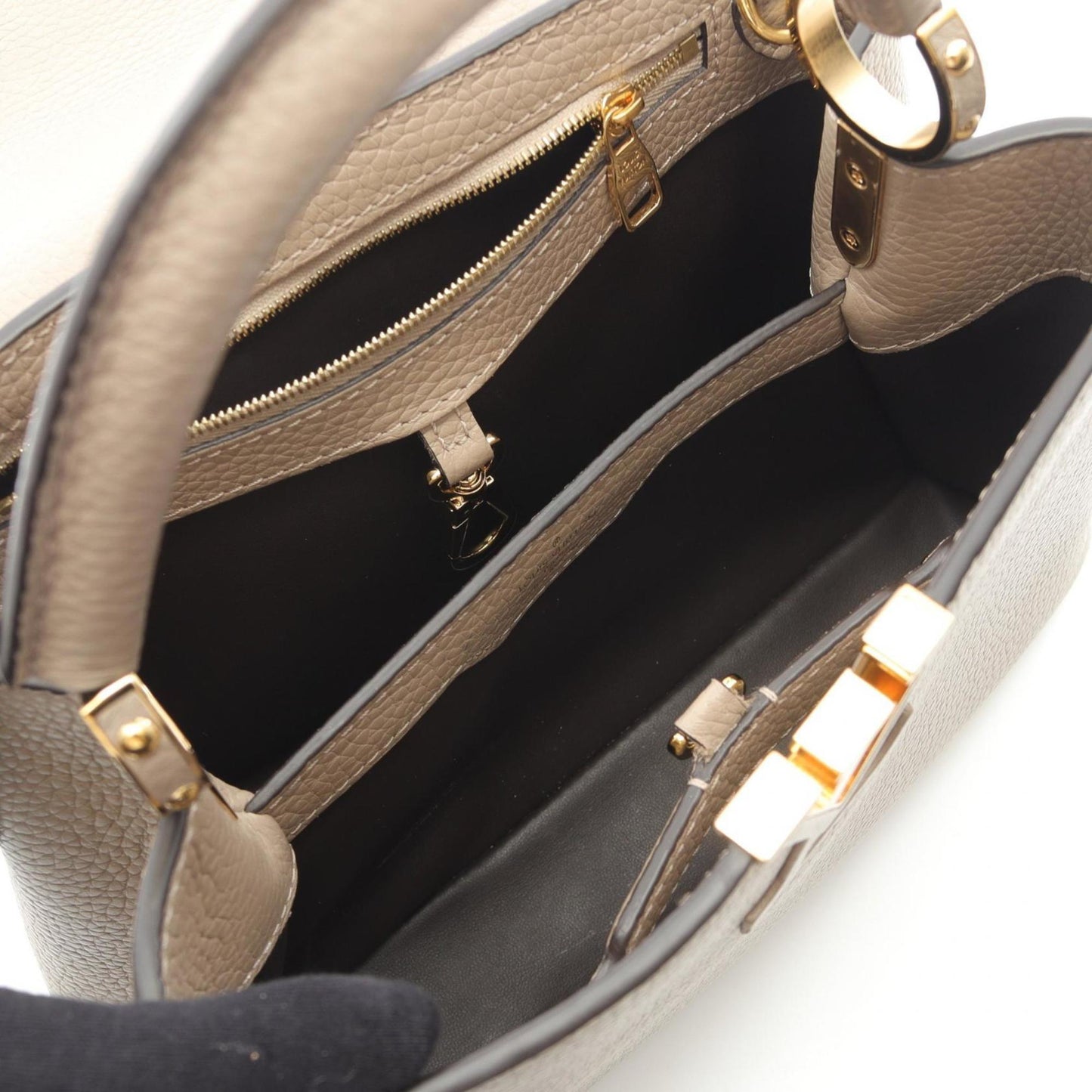Louis Vuitton Brown Leather Capucines