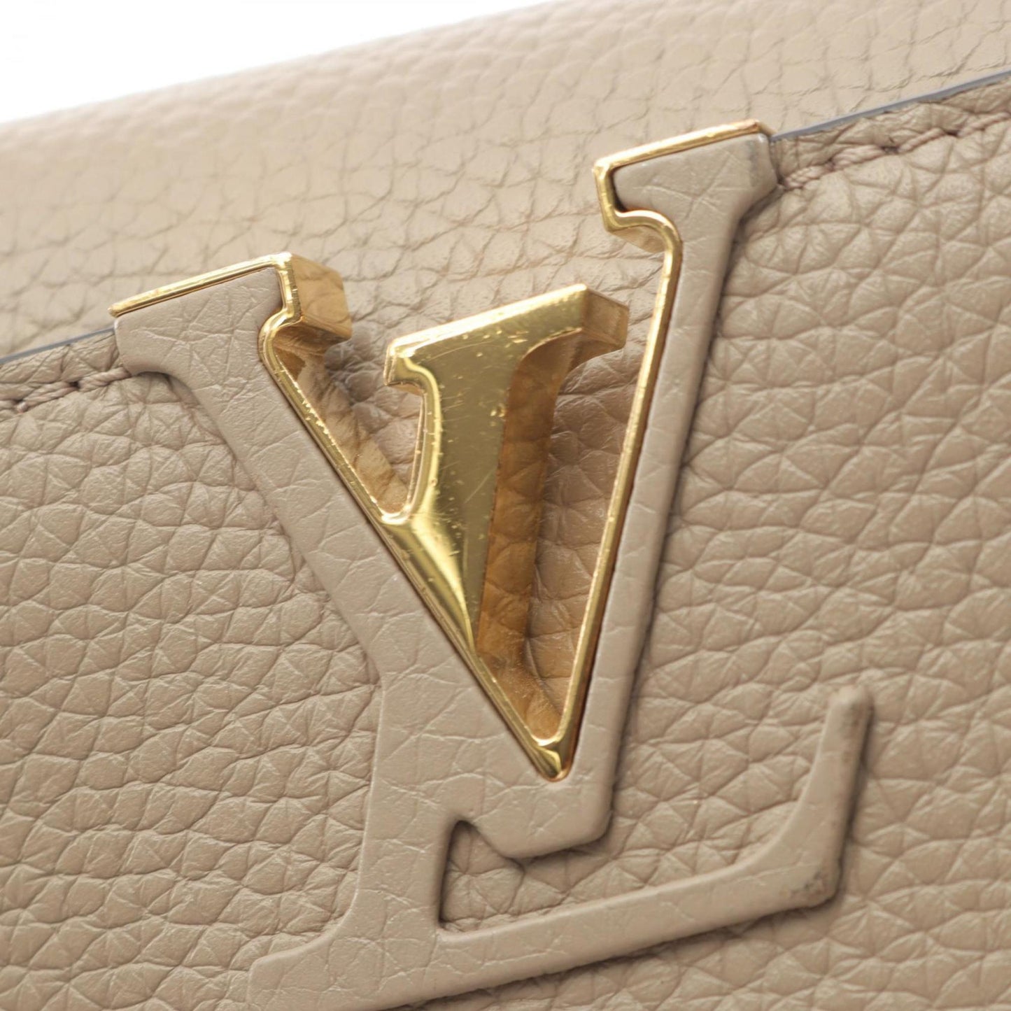 Louis Vuitton Brown Leather Capucines