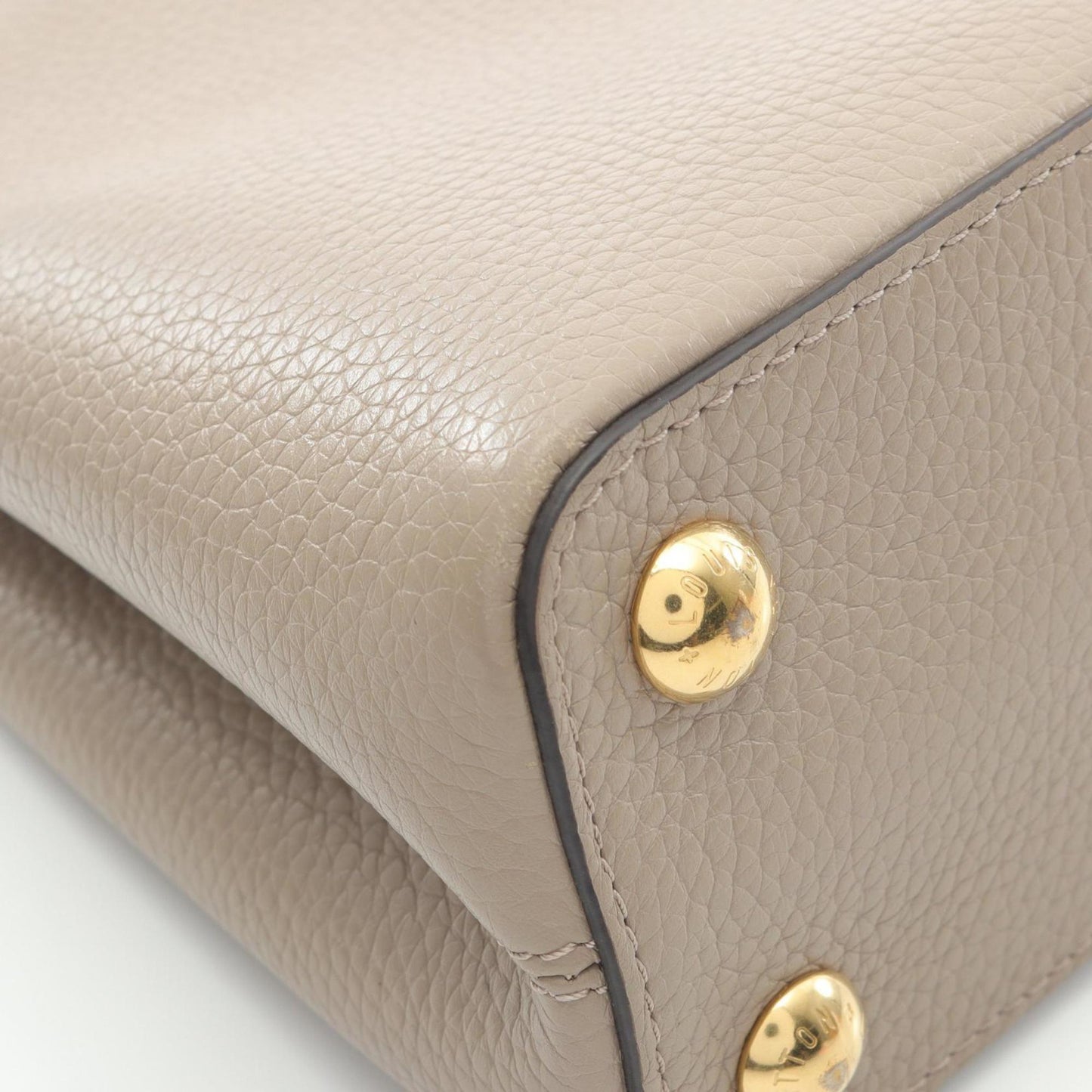 Louis Vuitton Brown Leather Capucines