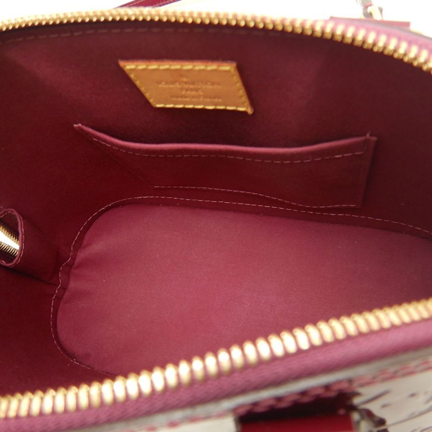 Louis Vuitton Red Patent Leather Alma Bb