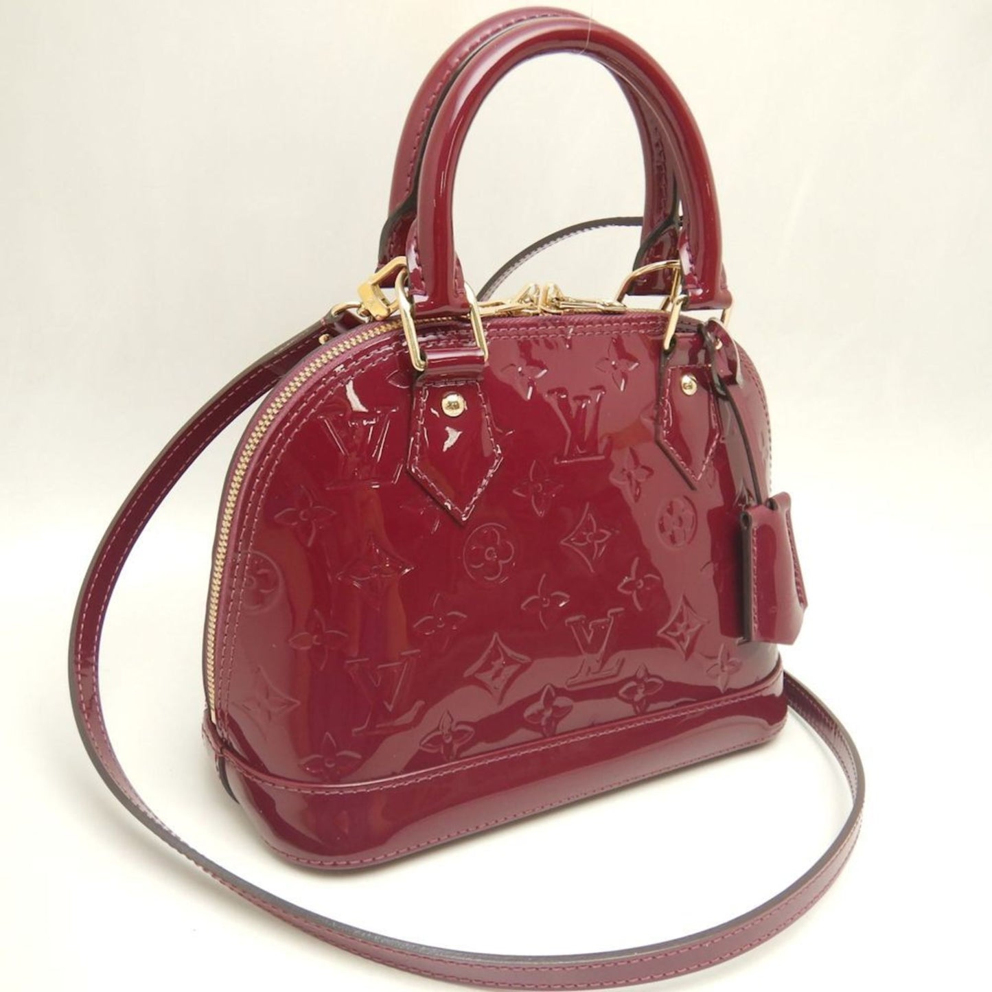 Louis Vuitton Red Patent Leather Alma Bb