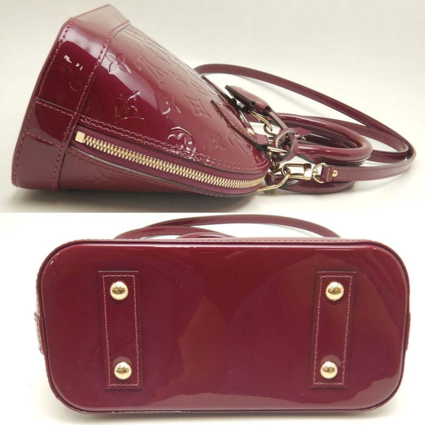 Louis Vuitton Red Patent Leather Alma Bb