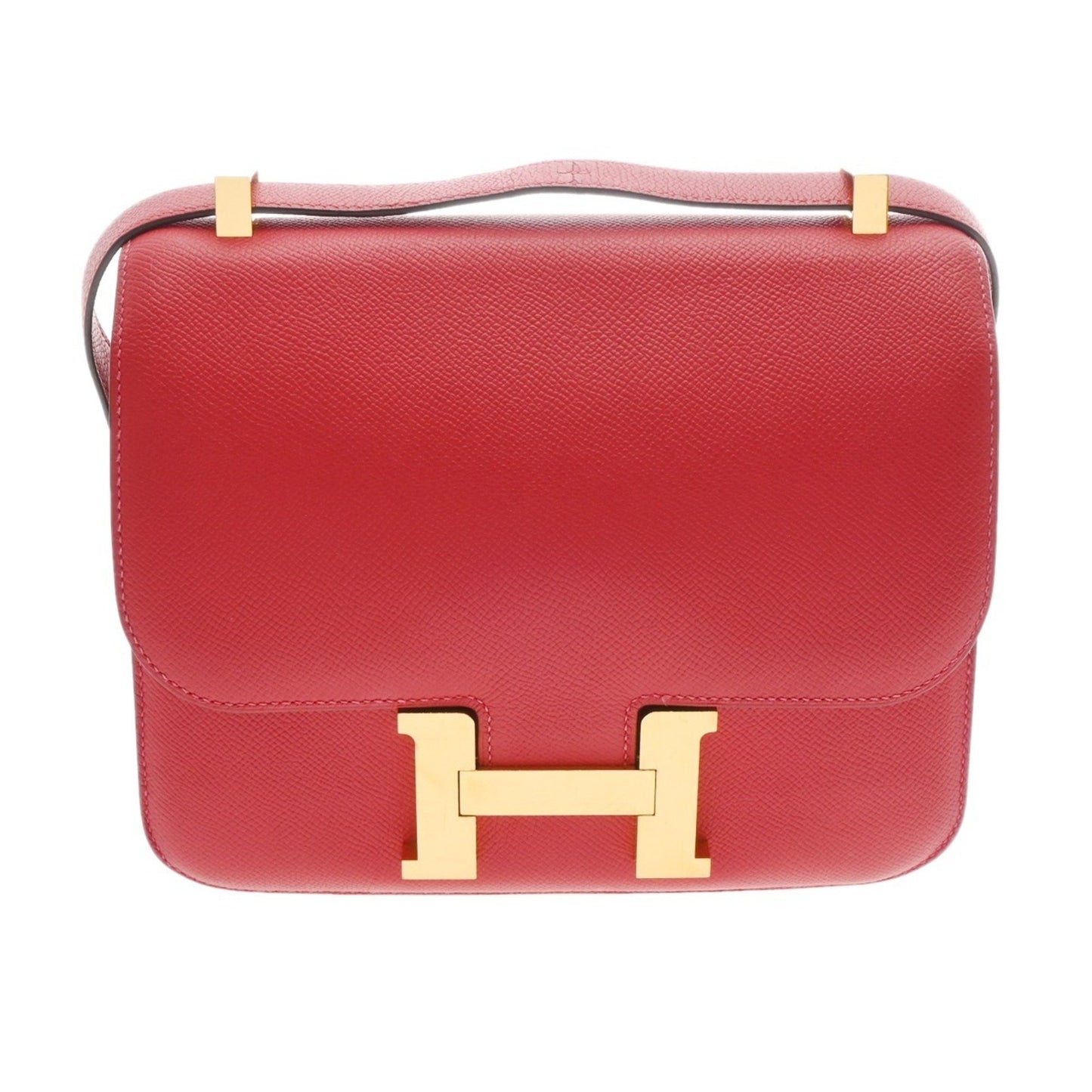 Hermès Red Leather Constance 23