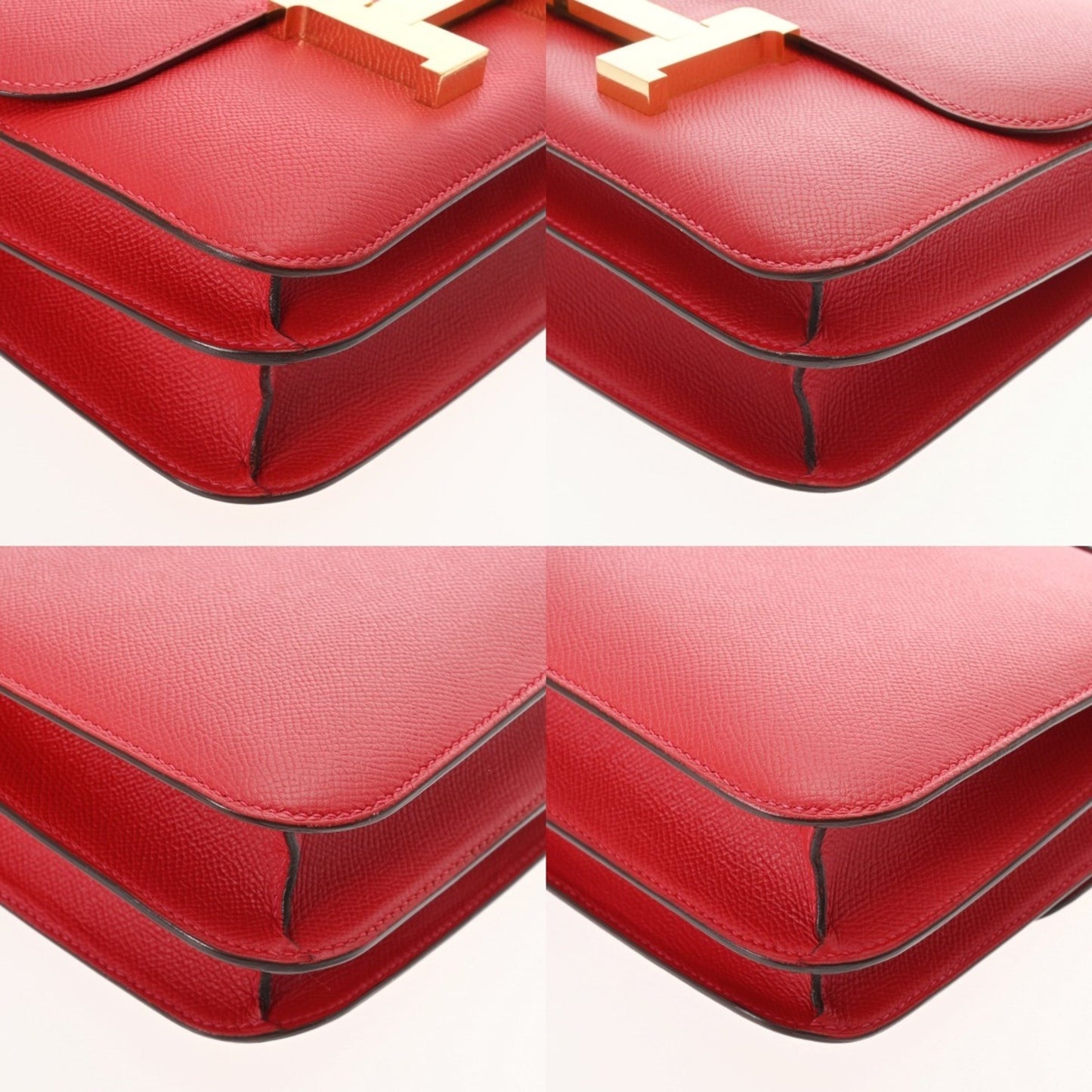 Hermès Red Leather Constance 23