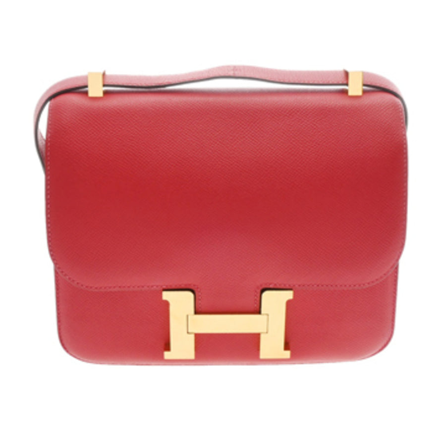 Hermès Red Leather Constance 23