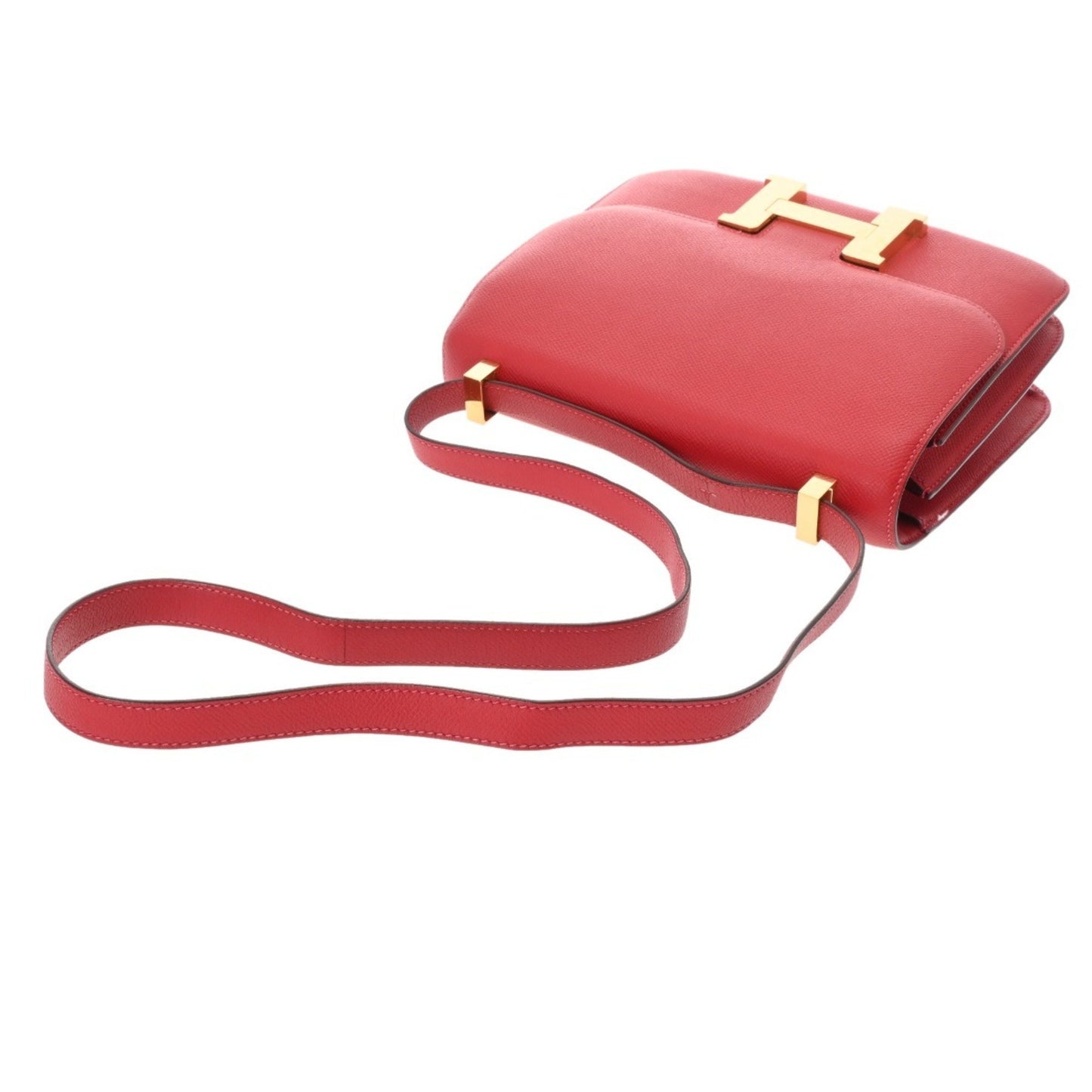 Hermès Red Leather Constance 23