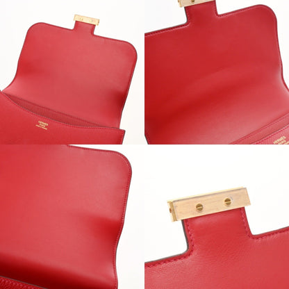 Hermès Red Leather Constance 23