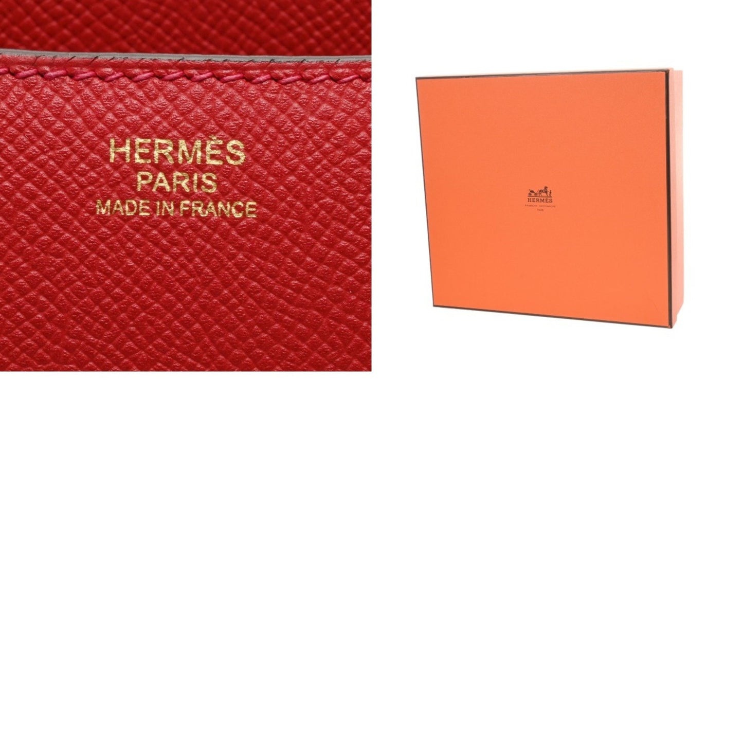 Hermès Red Leather Constance 23