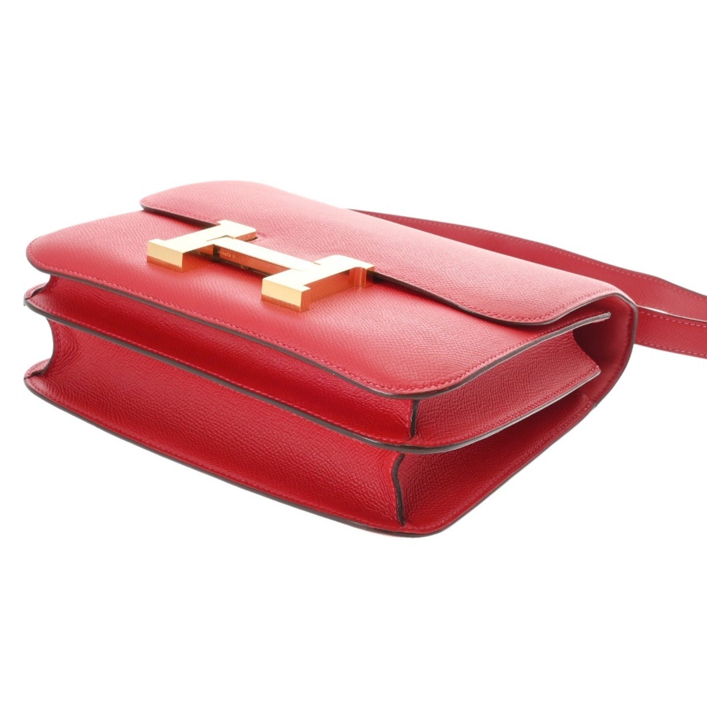 Hermès Red Leather Constance 23