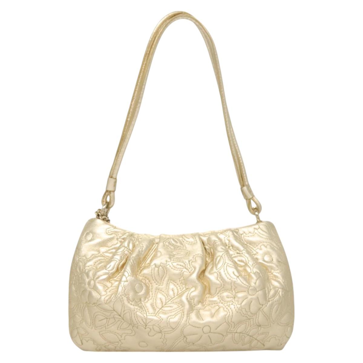 Bally Gold Leather Shoulder