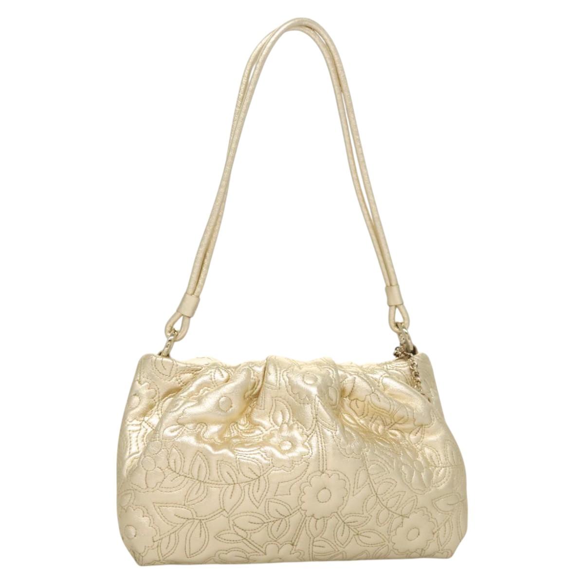 Bally Gold Leather Shoulder