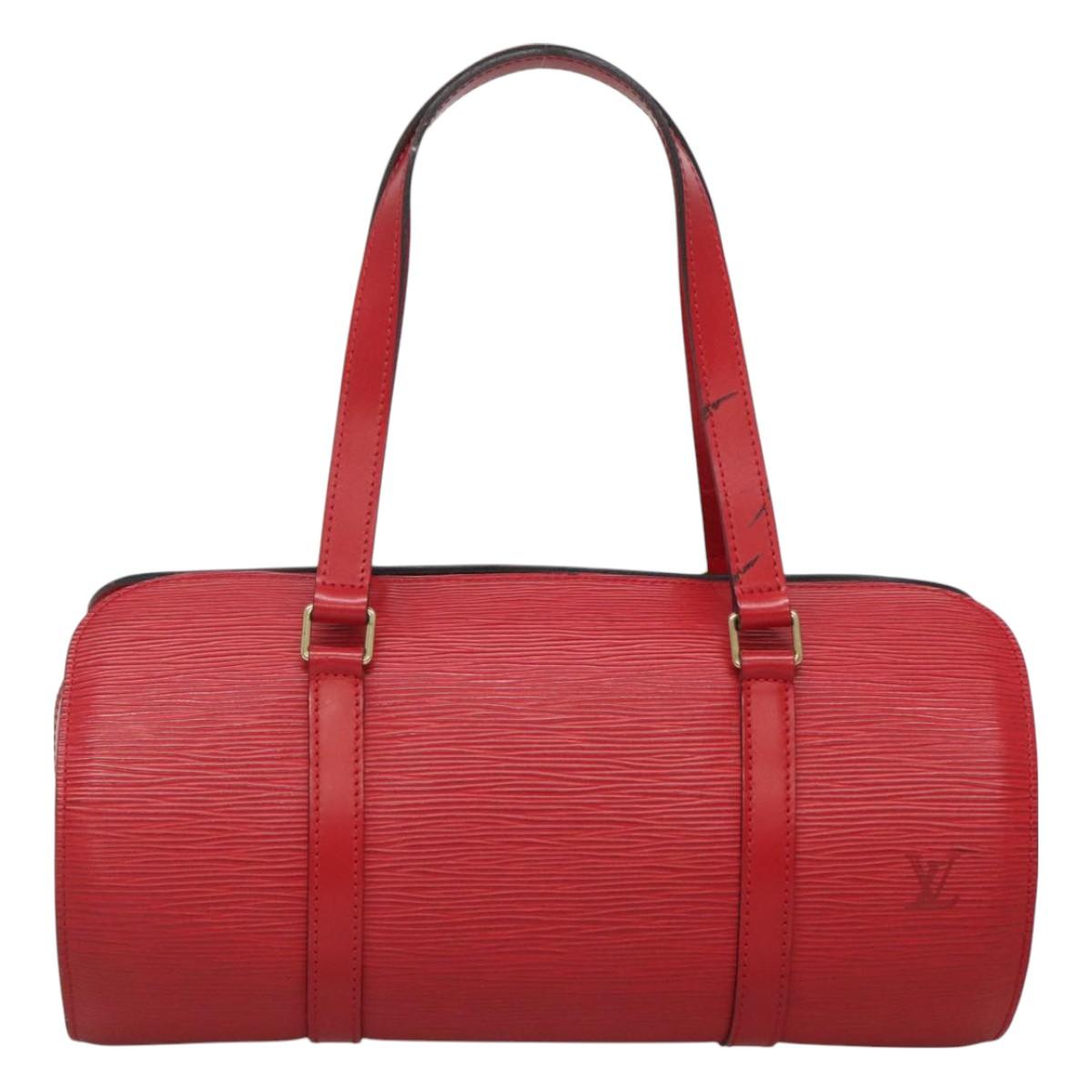 Louis Vuitton Red Leather Soufflot