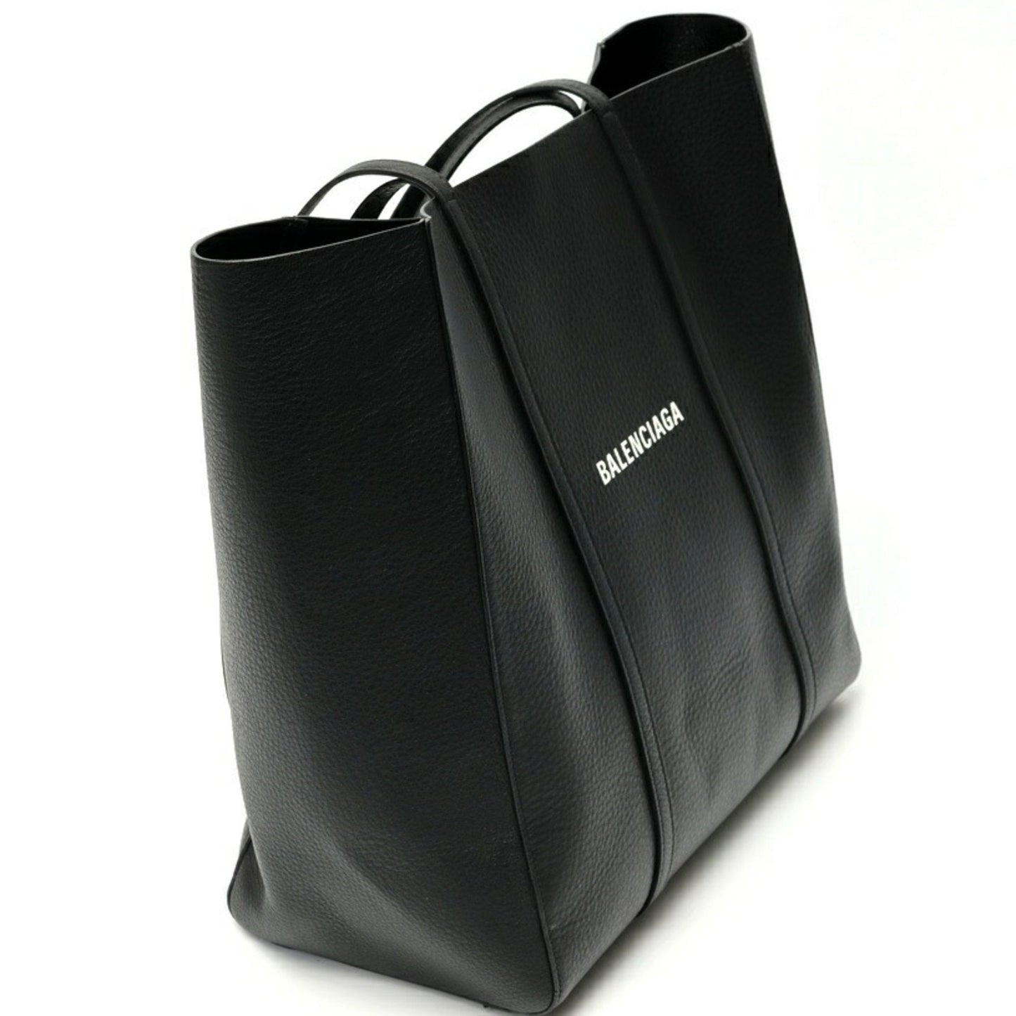 Balenciaga Black Leather Cabas