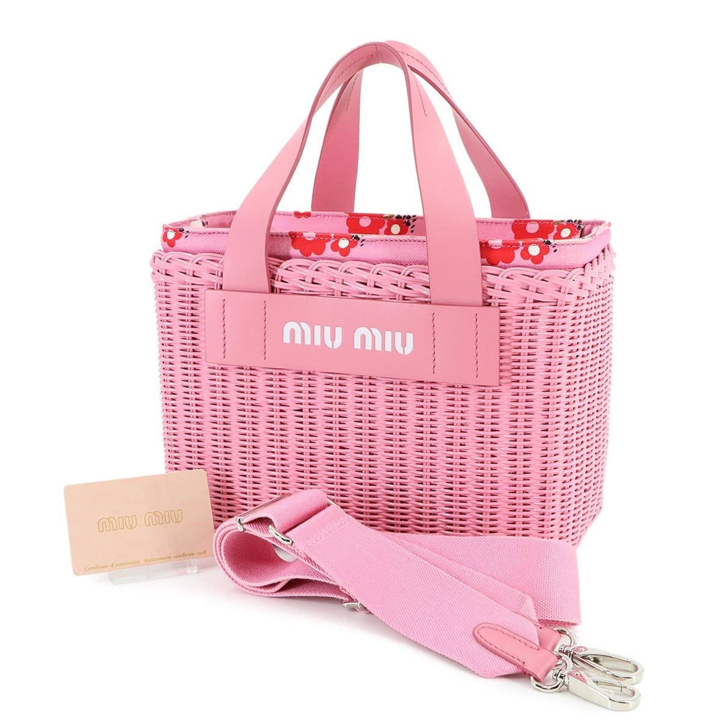 Miu Miu Pink Plastic Canapa