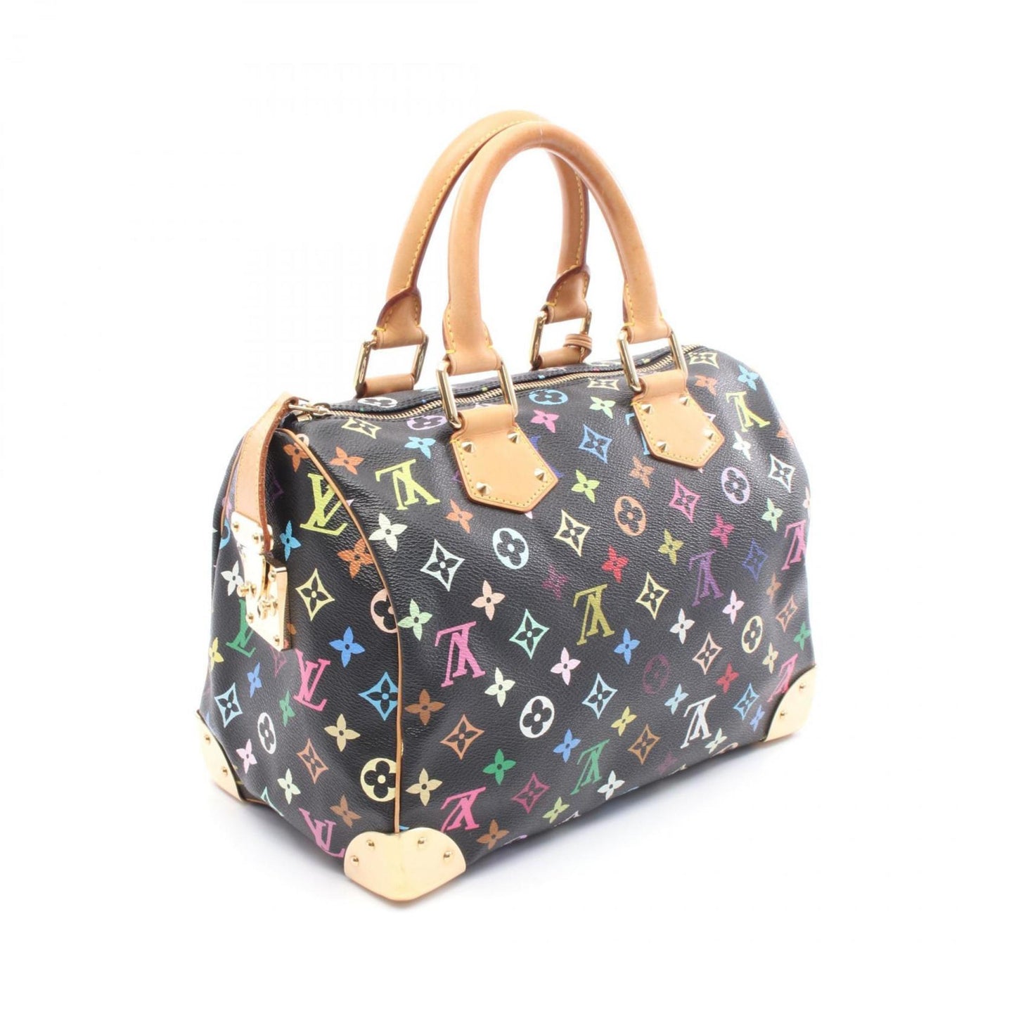 Louis Vuitton Black Canvas Speedy 30