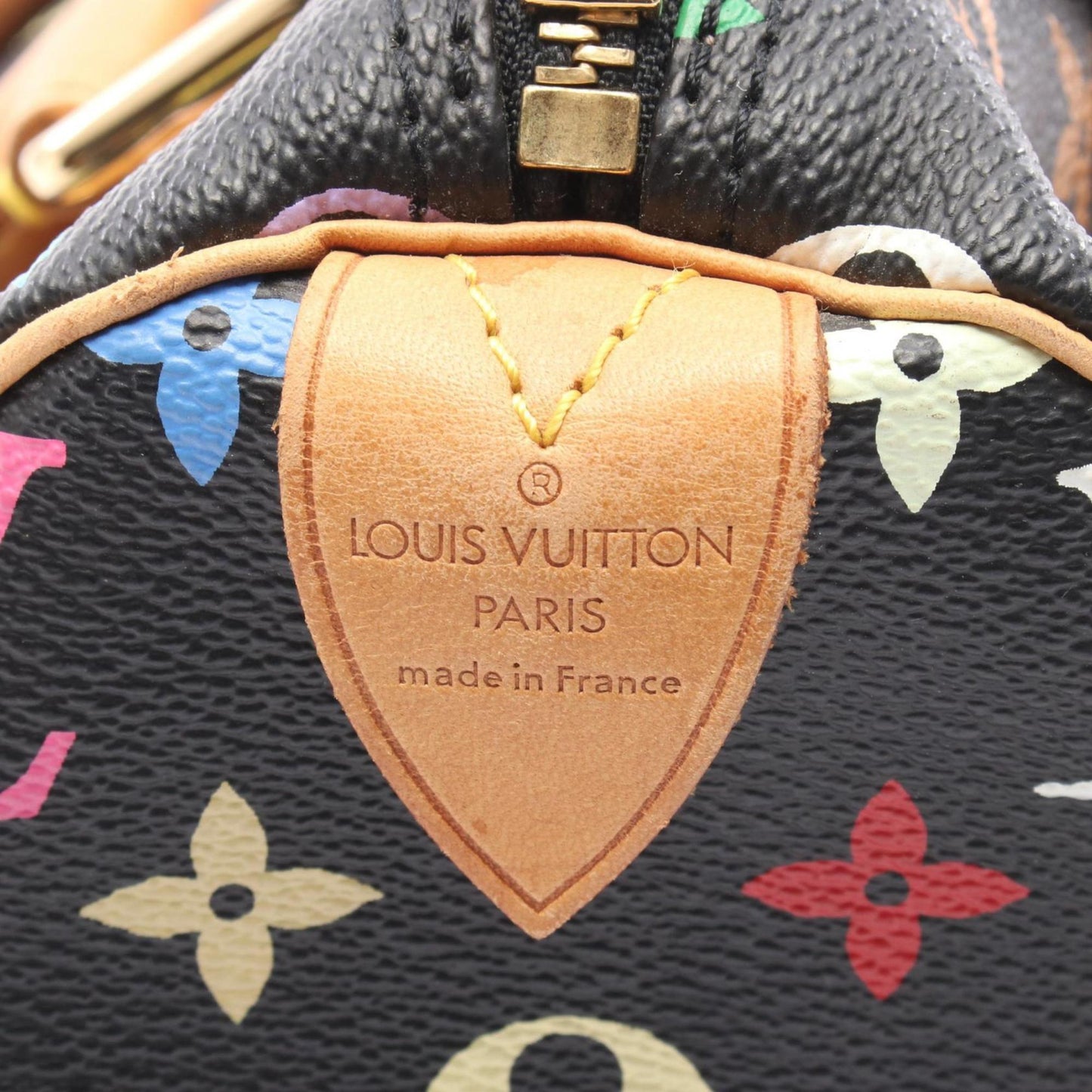 Louis Vuitton Black Canvas Speedy 30