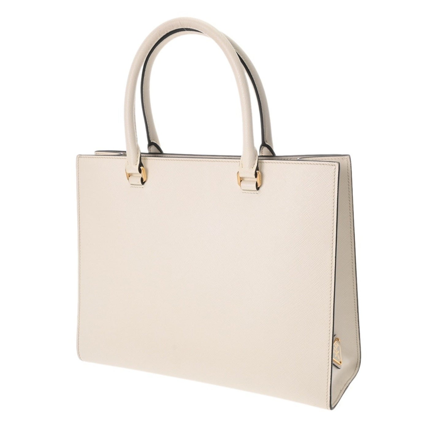 Prada White Leather Saffiano