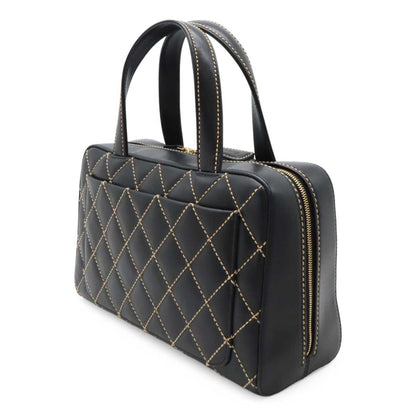 Chanel Black Leather Wild Stitch