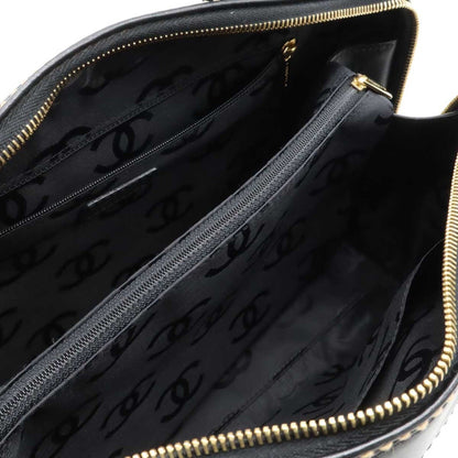 Chanel Black Leather Wild Stitch