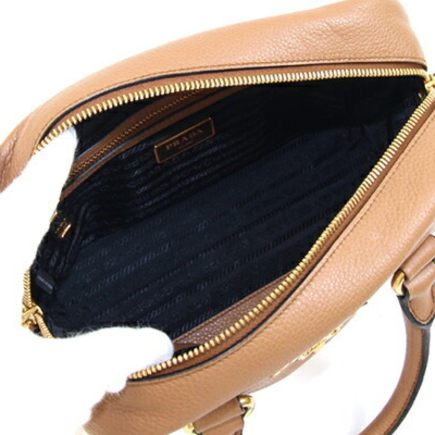 Prada Brown Leather Saffiano