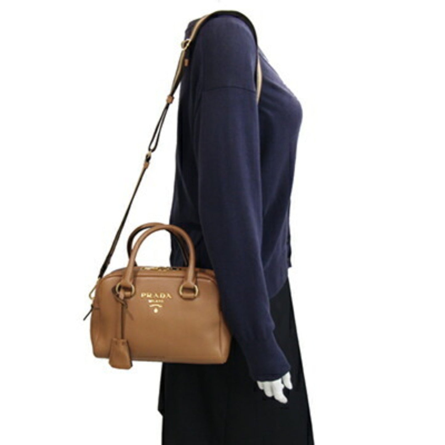 Prada Brown Leather Saffiano