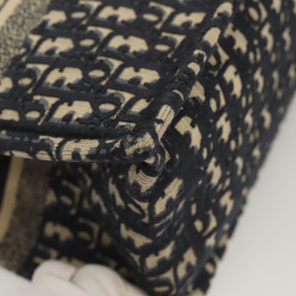 Dior Blue Canvas Book Tote