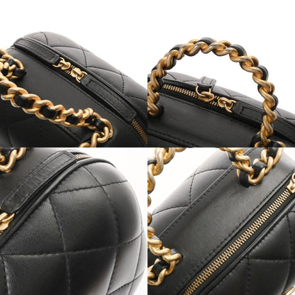 Chanel Black Leather Vanity
