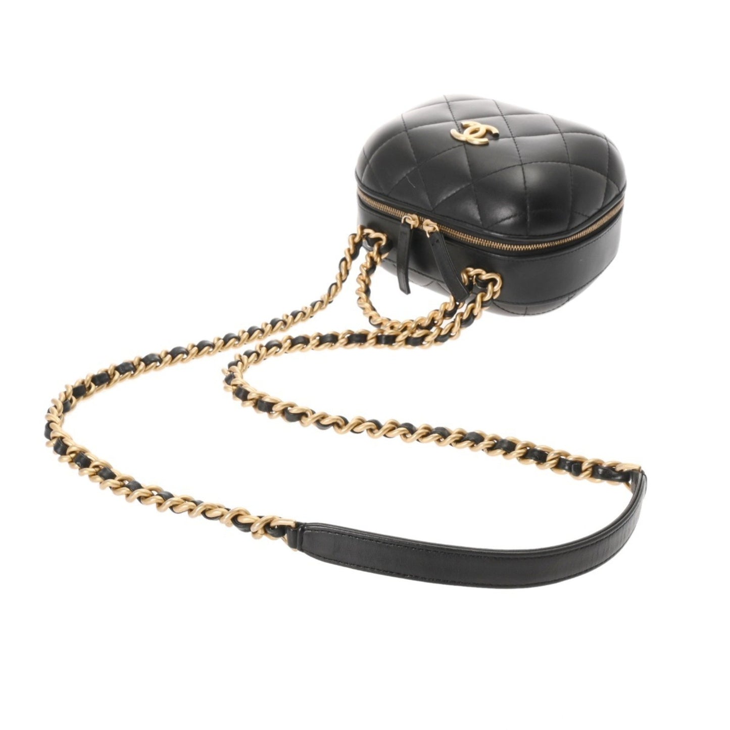 Chanel Black Leather Vanity