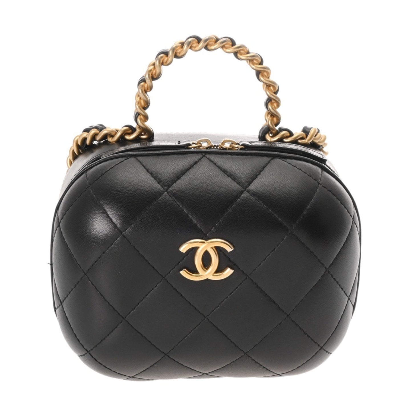 Chanel Black Leather Vanity