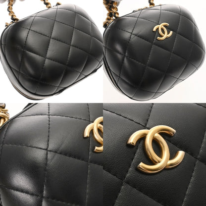 Chanel Black Leather Vanity
