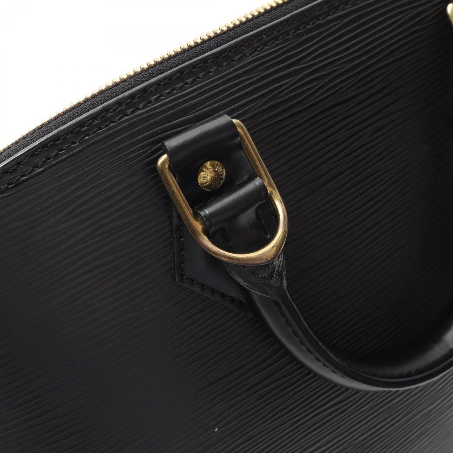 Louis Vuitton Black Leather Alma