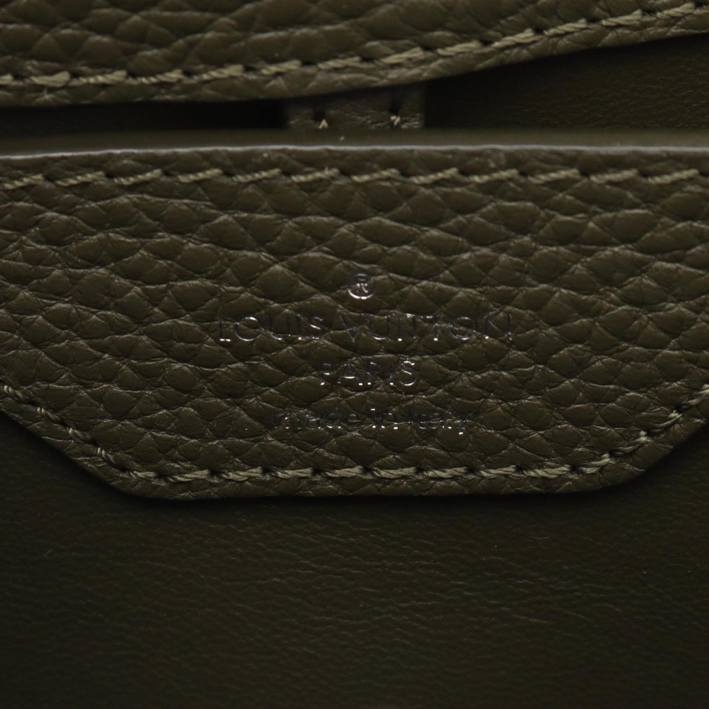 Louis Vuitton Brown Leather Capucines