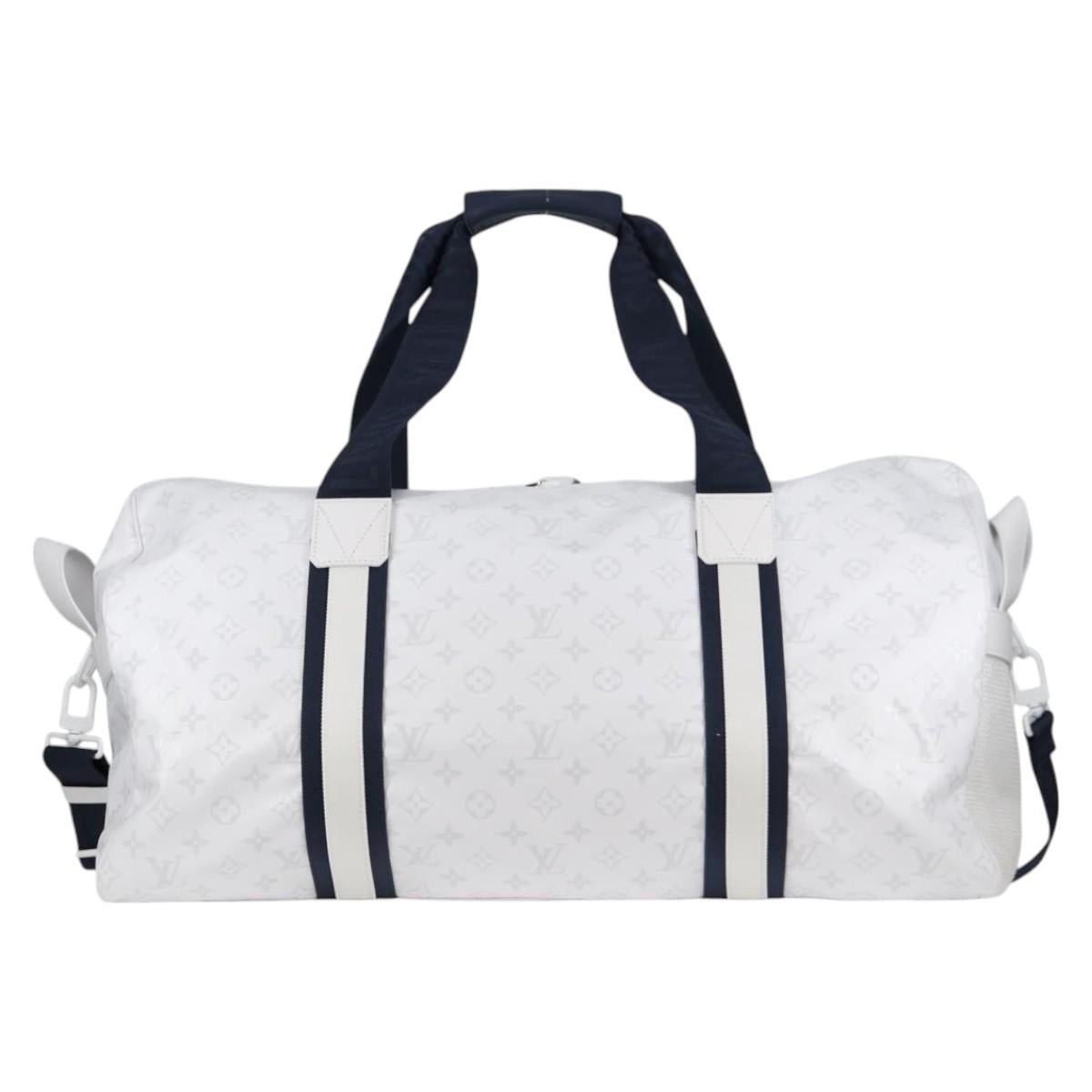 Louis Vuitton White Canvas Keepall