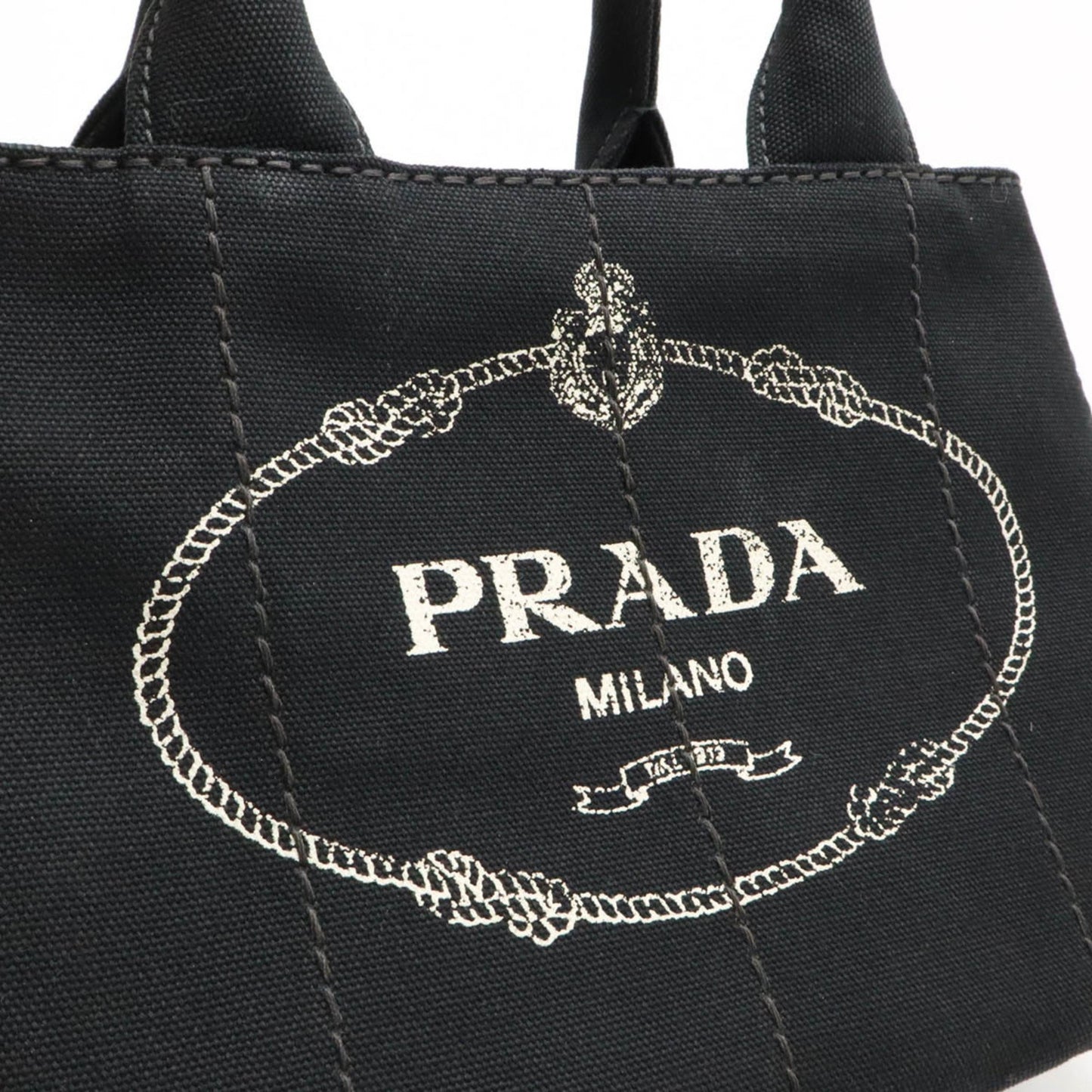 Prada Black Canvas Canapa
